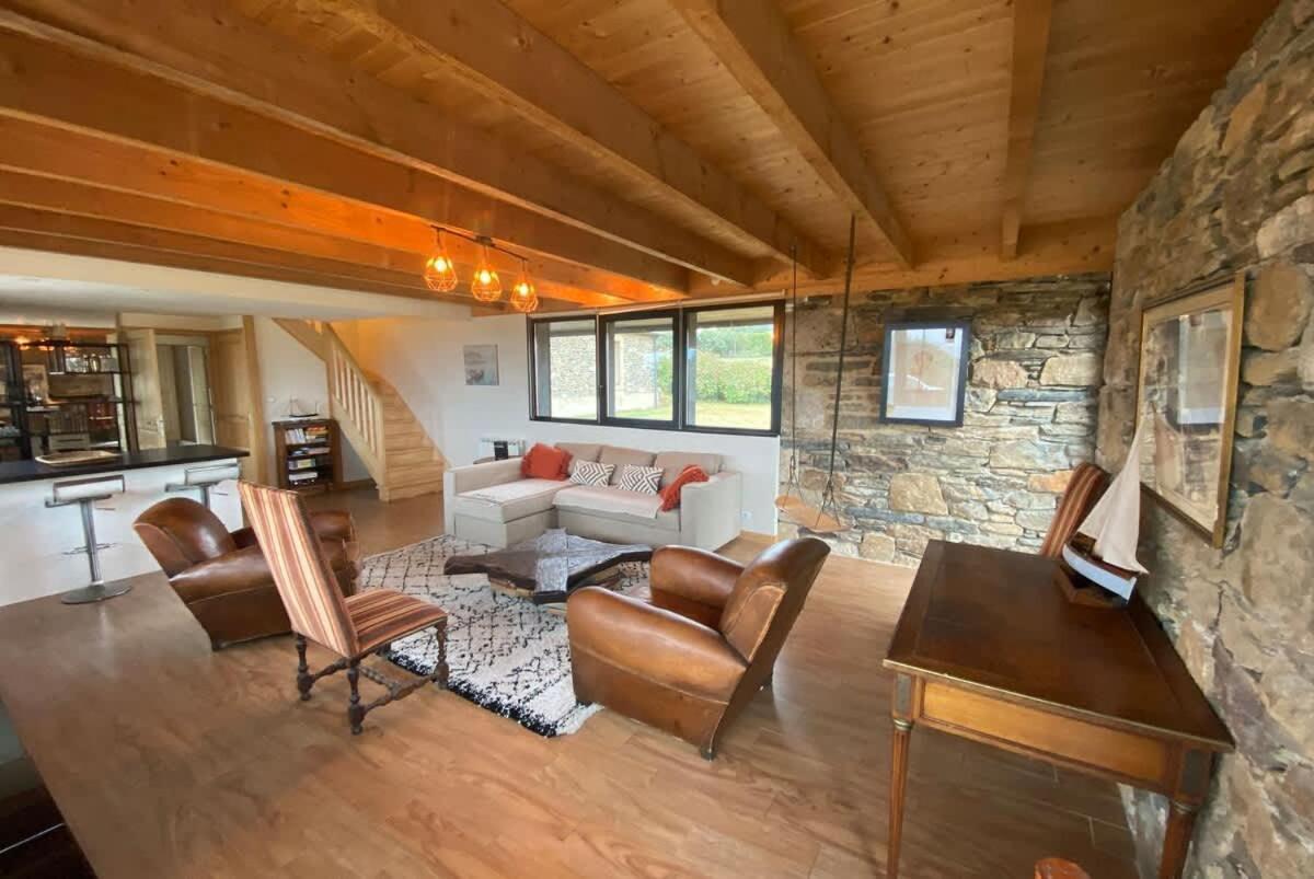 Large Farmhouse With Garden And Sea View For 8 People Locquenole Zewnętrze zdjęcie